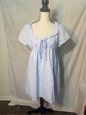 🩵🌿 Whimsical Cottagecore Blue Dress 🌿🩵